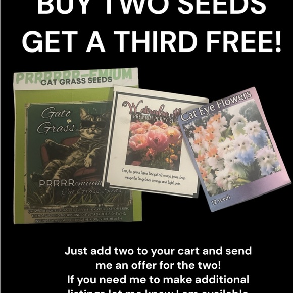 Premium seed mix cat grass seeds. Cat digestion. They love it - Picture 2 of 2